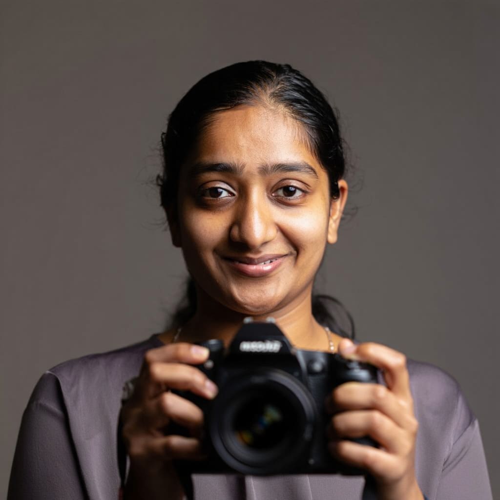 Customer with camera